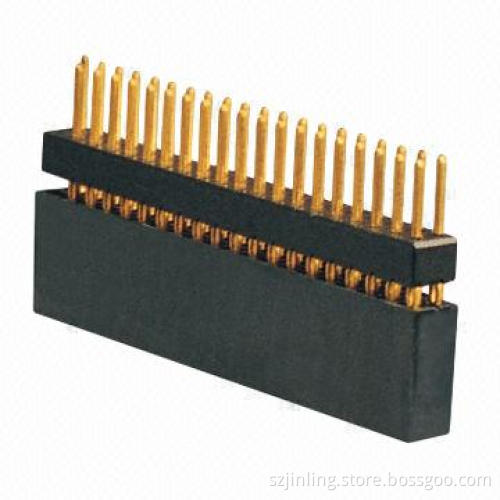2.54mm Female Header, PC 104 Terminal Free Welding DIP Type, 500V AC Withstanding Voltage